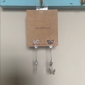 Brandy Melville butterfly earrings